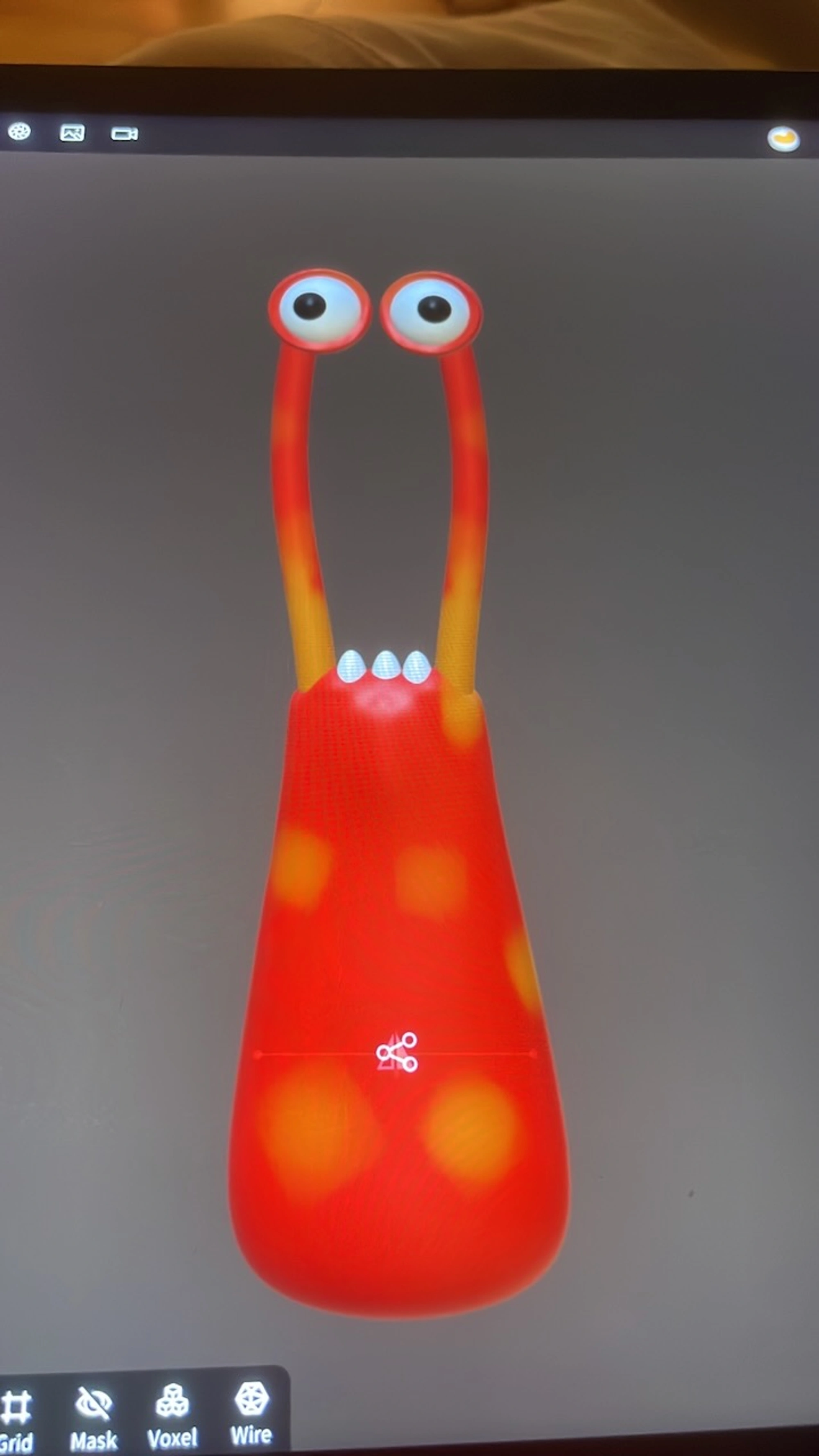 Derek character being sculpted in Nomad Sculpt on iPad