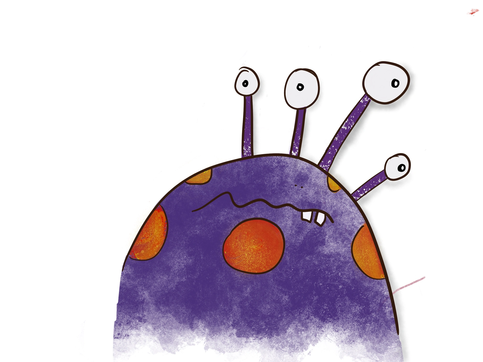 Illustration of a friendly monster character