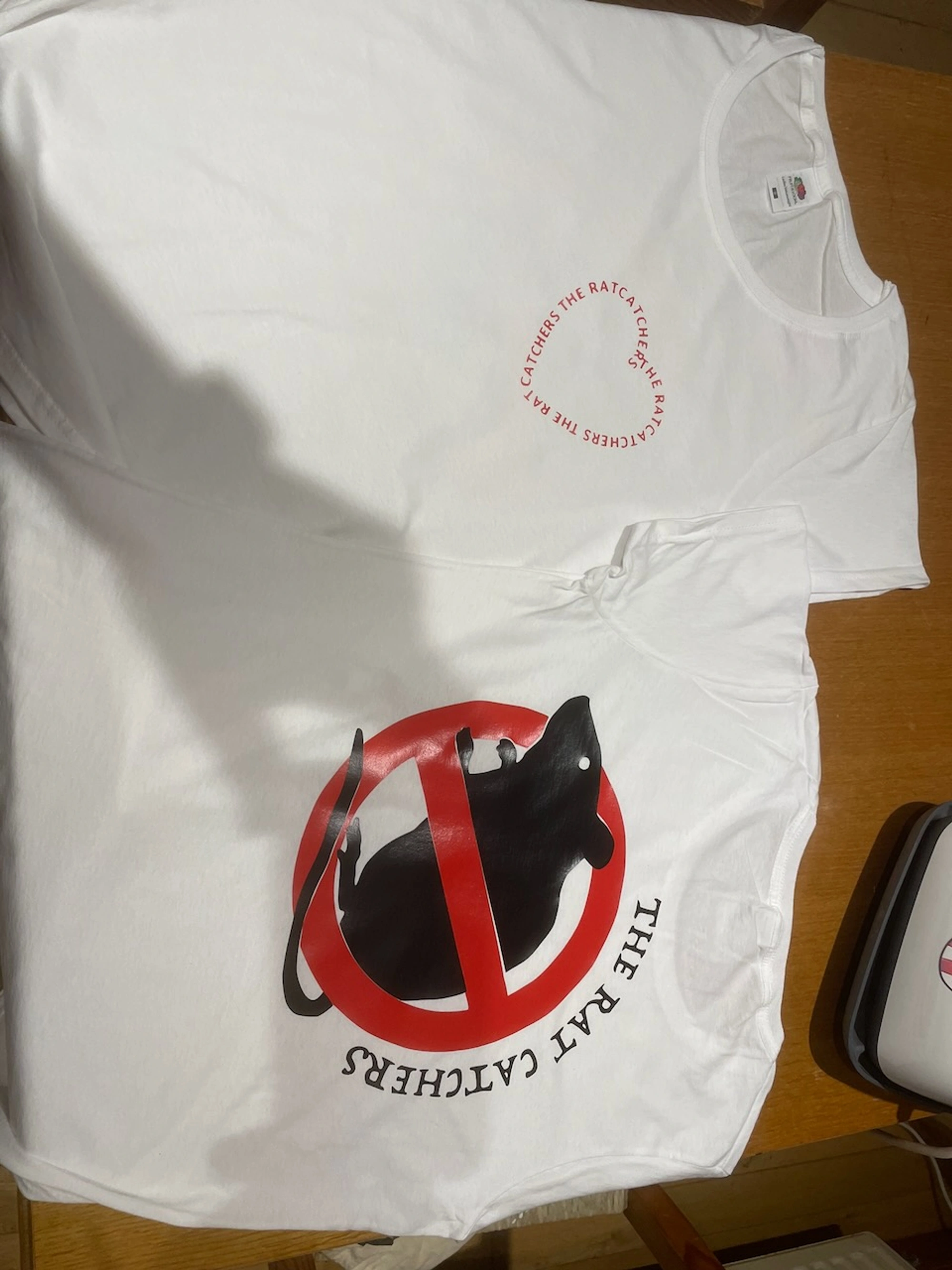 Band merchandise set for The Rat Catchers